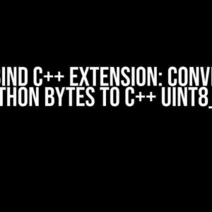 Nanobind C++ Extension: Converting Python bytes to C++ uint8_t*